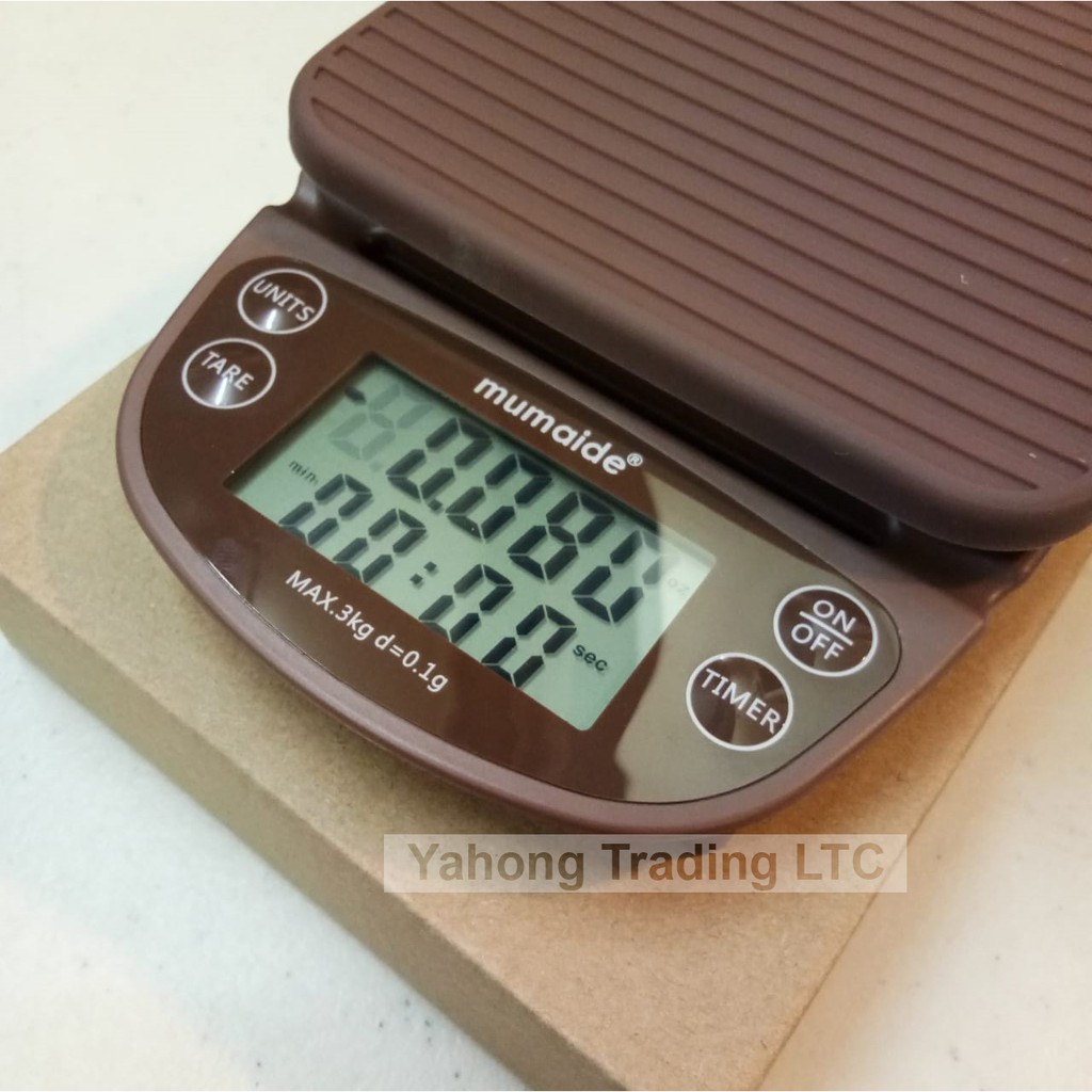 Timbangan Digital Kopi Timer Kue Dapur Mumaide KF17 3kg 0.1g