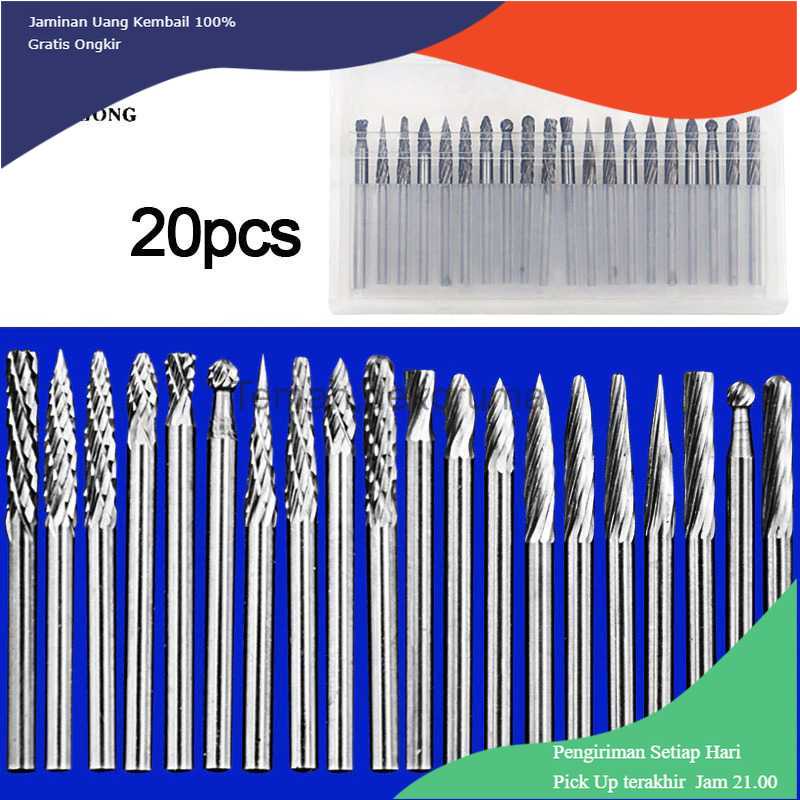 TD-DFA JIGONG Mata Bor Tungsten Carbide Drill Bit 3mm 20 PCS - JIG-TR008