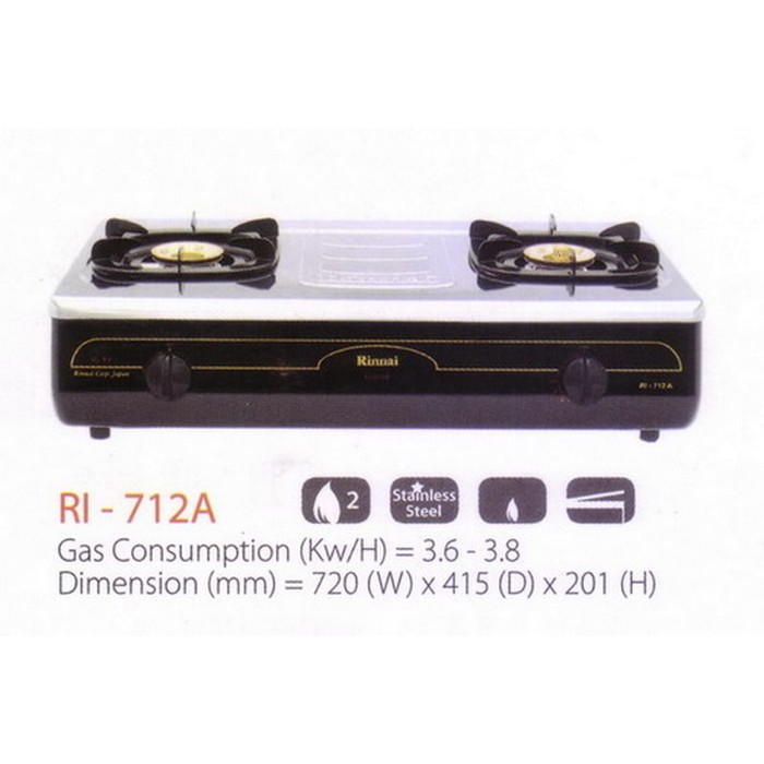 kompor gas rinnai RI 712A kompor rinnai