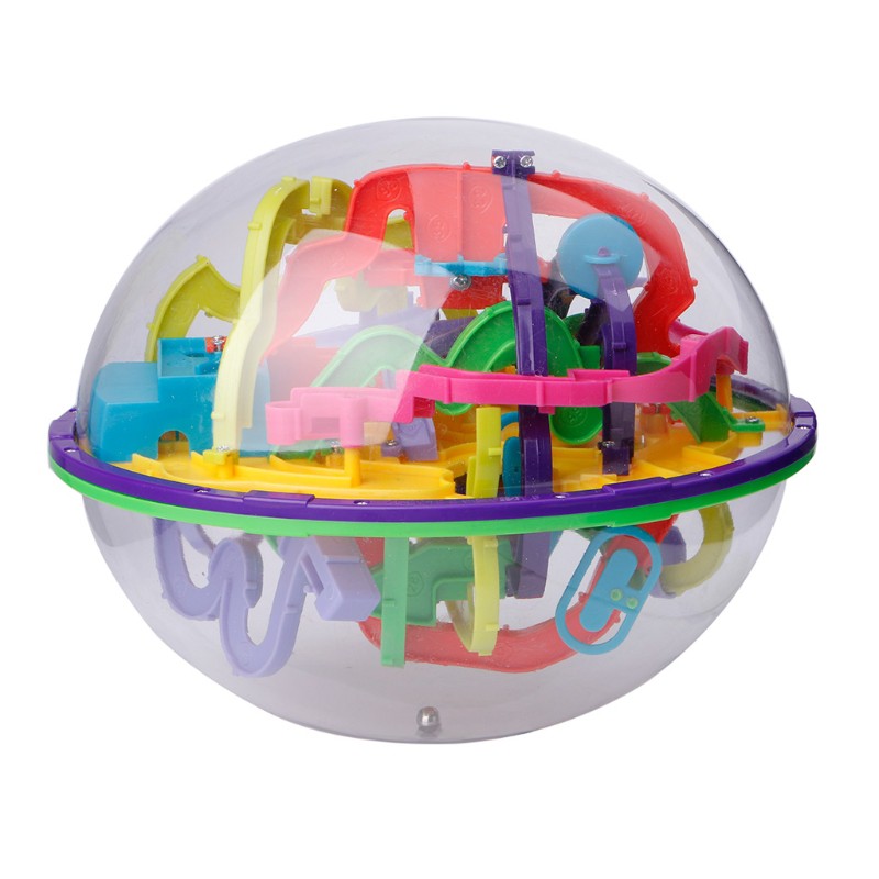 Mary 299 Barriers 3D Magic Intellect Ball Balance Maze Game Puzzle Globe Toy Kid Gift