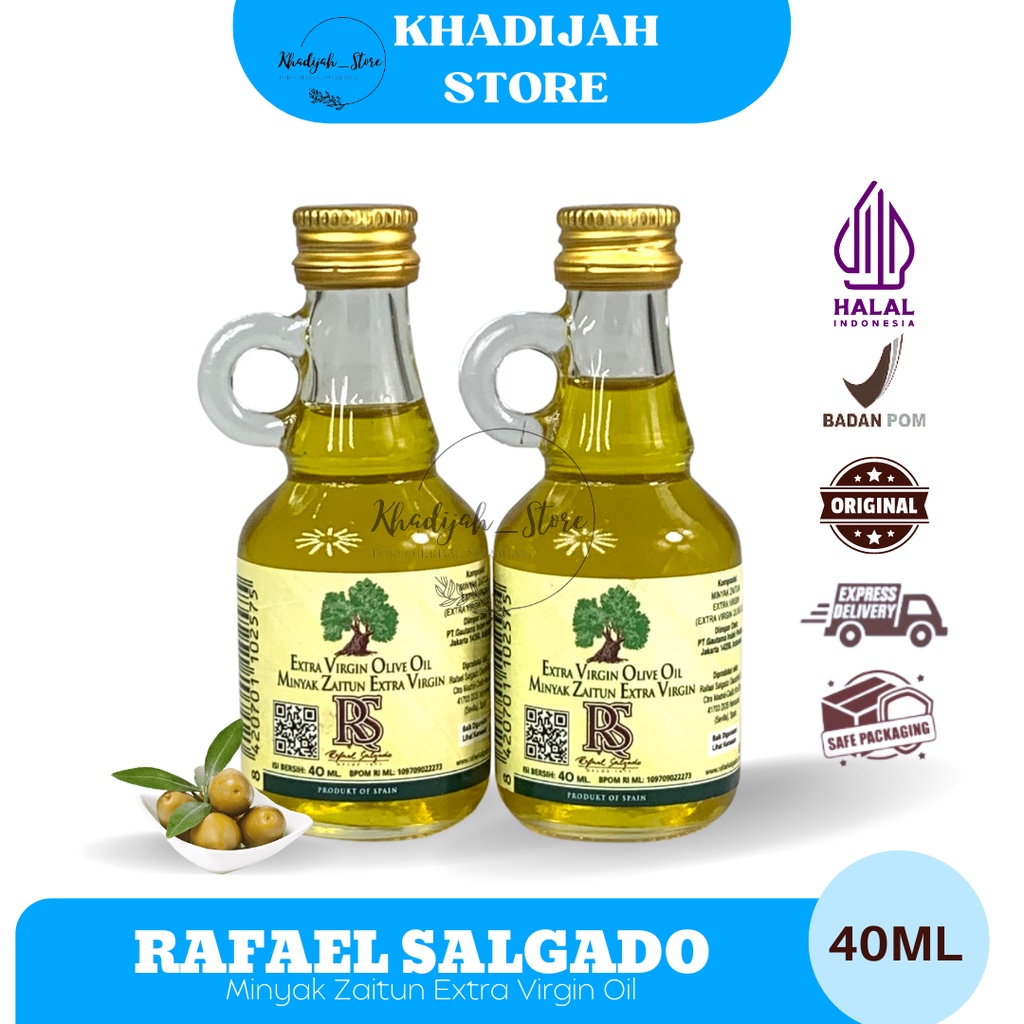 

Minyak Zaitun Rafael Salgado Extra Virgin Olive Oil [MINYAK ZAITUN] 40ML - Masker Wajah - Memasak