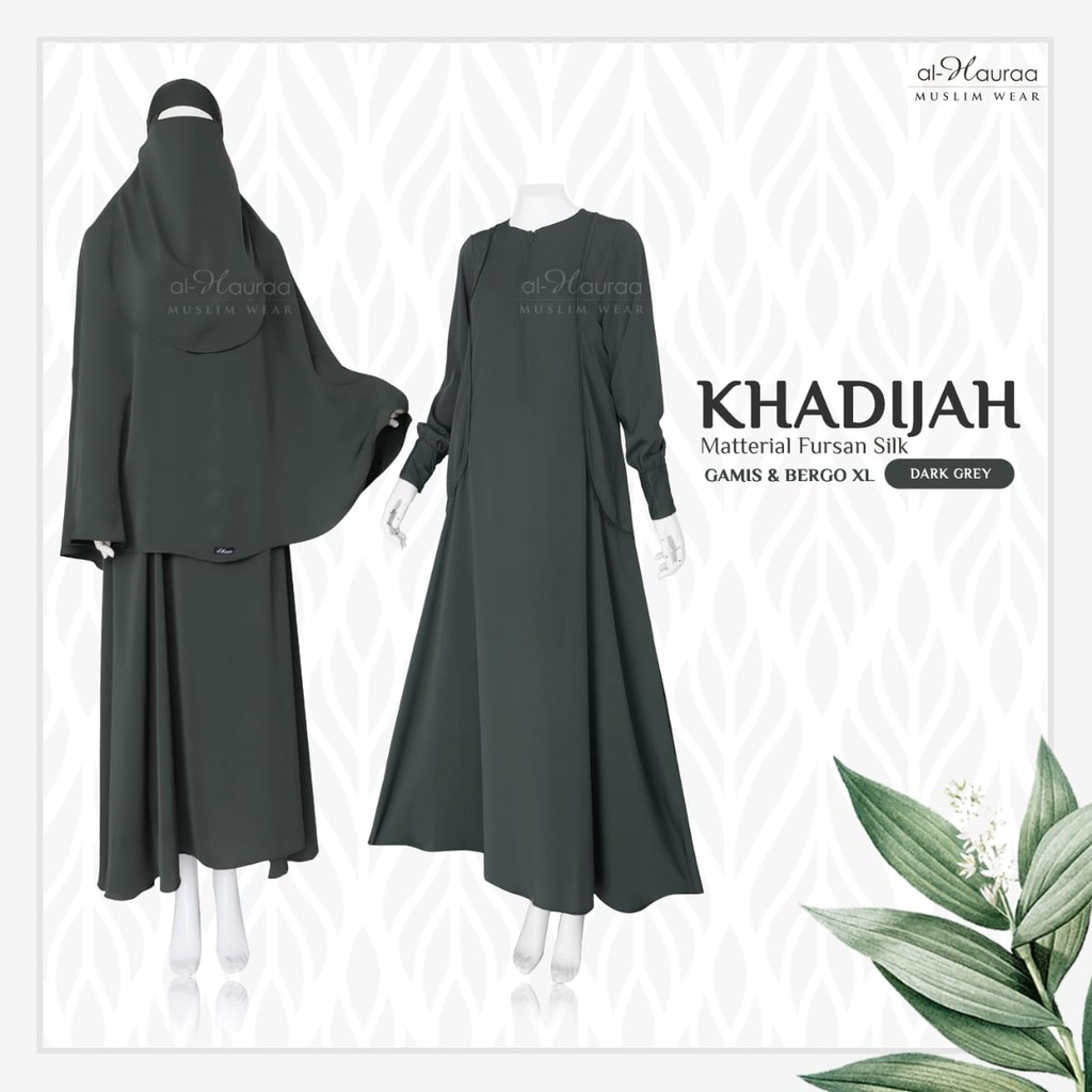 Jilbab / Khimar / Bergo Khadijah Fursan Silk Al Hauraa