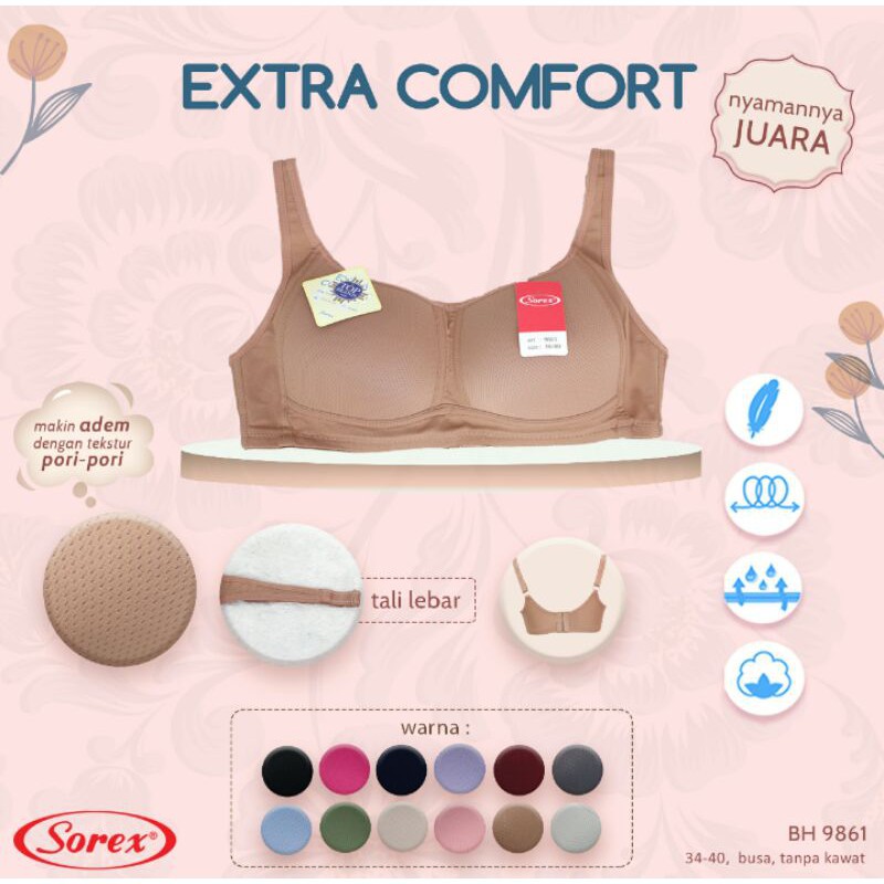 BH sorex Busa 9861 | BH sorex cup B | BH sorex wanita tanpa kawat | BH berkualitas | Bra | Bh Wanita
