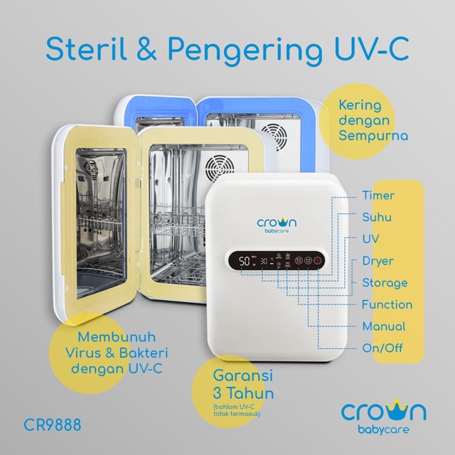 CR 9888 Crown Steril &amp; Pengering UV-C