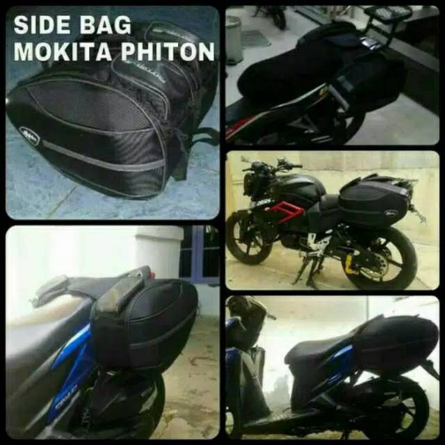 Side bag motor Original Mokita Tas samping motor ADV Beat Vario Nmax PCX Scoopy Vixion cb150r XSR DL