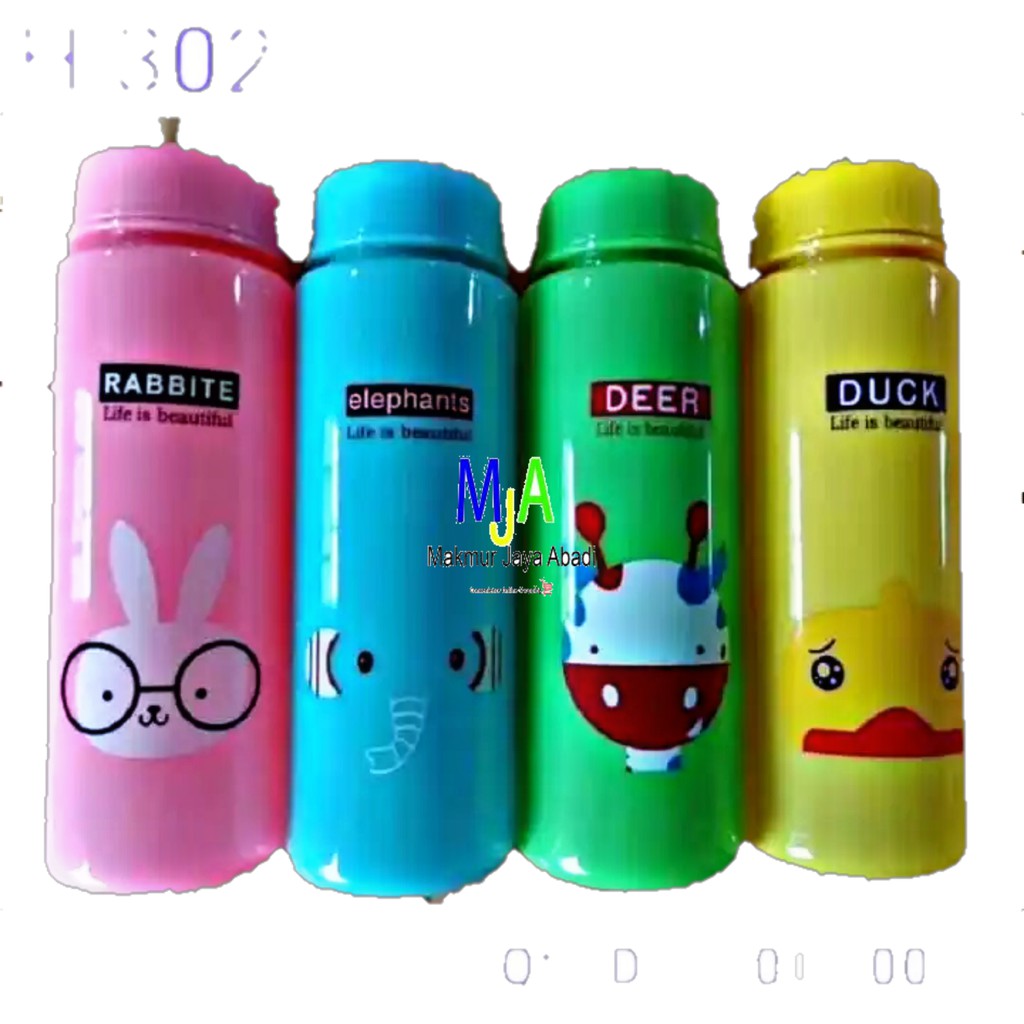 ( BISA COD ) PROMO TUMBLER MY BOTTLE ANIMAL 500 ML TEMPAT BOTOL AIR MINUM ANAK KARAKTER HEWAN LUCU