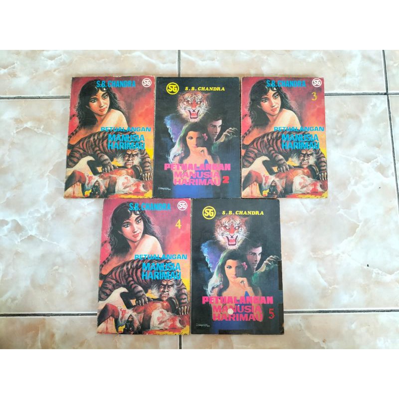 Novel Petualangan Manusia Harimau (Set Lengkap), karya S.B.Chandra