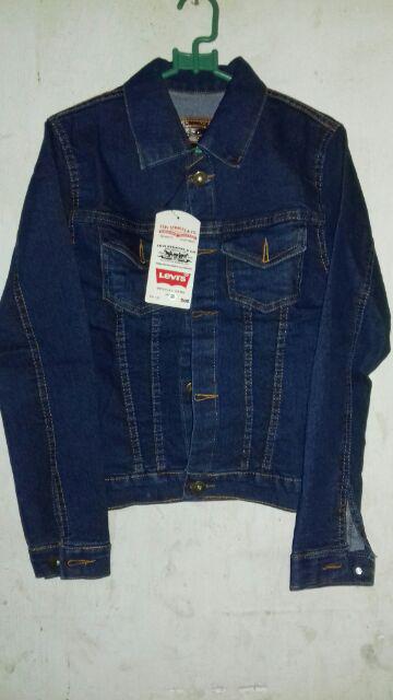 Jaket Levis Wanita Warna Biru Dongker Premium Bahan Halus Jaket Levis Wanita Warna Biru Dongker Premium Bahan Halus