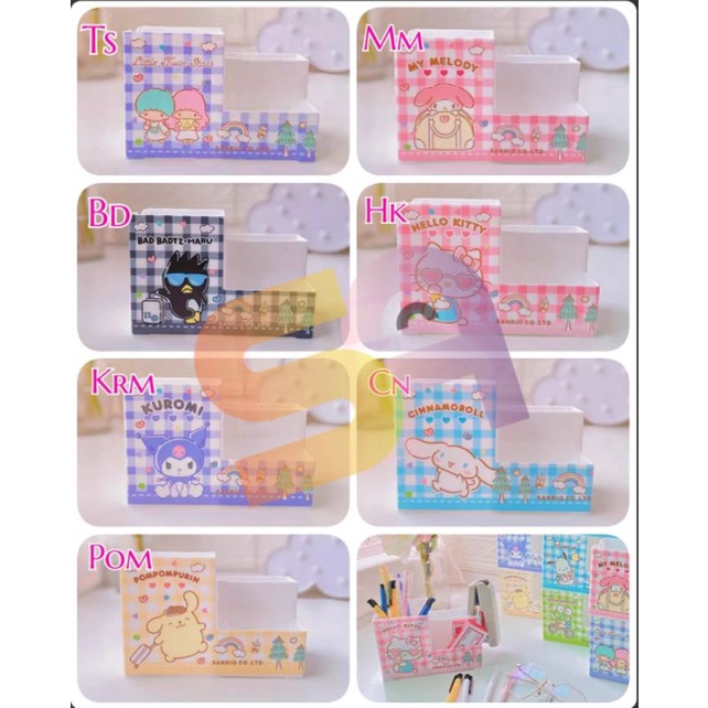 

PEN HOLDER SEKAT SANRIO TWINSTAR HELLOKITTY MYMELODY CINNAMONROLL KUROMI BADTZMARU