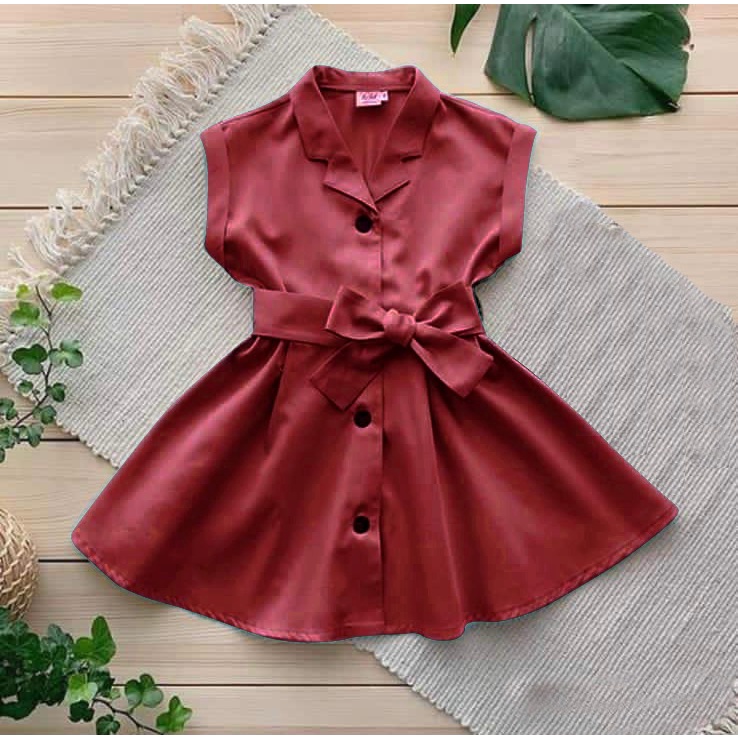 Amspro Dres anak perempuan Pakaian anak perempuan terusan Dress Keth