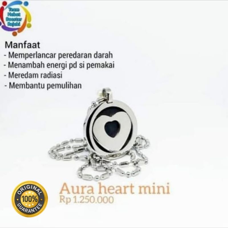 Kalung Pendant Aura Heart Mini Original MCI/MGI