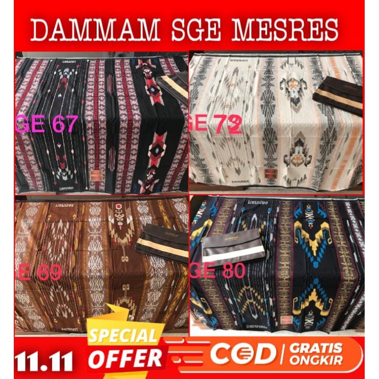 SARUNG DAMMAM SGE, SARUNG DAMMAM ORIGINAL SGE MESRES