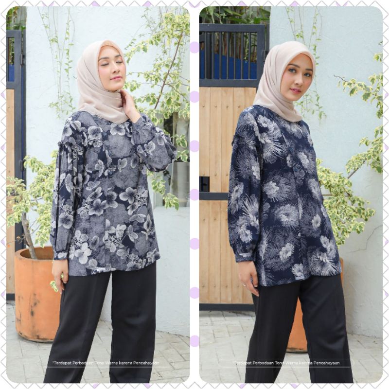 ATASAN TUNIK ETHICA NAOMI 11 BLACK DAN NAVY