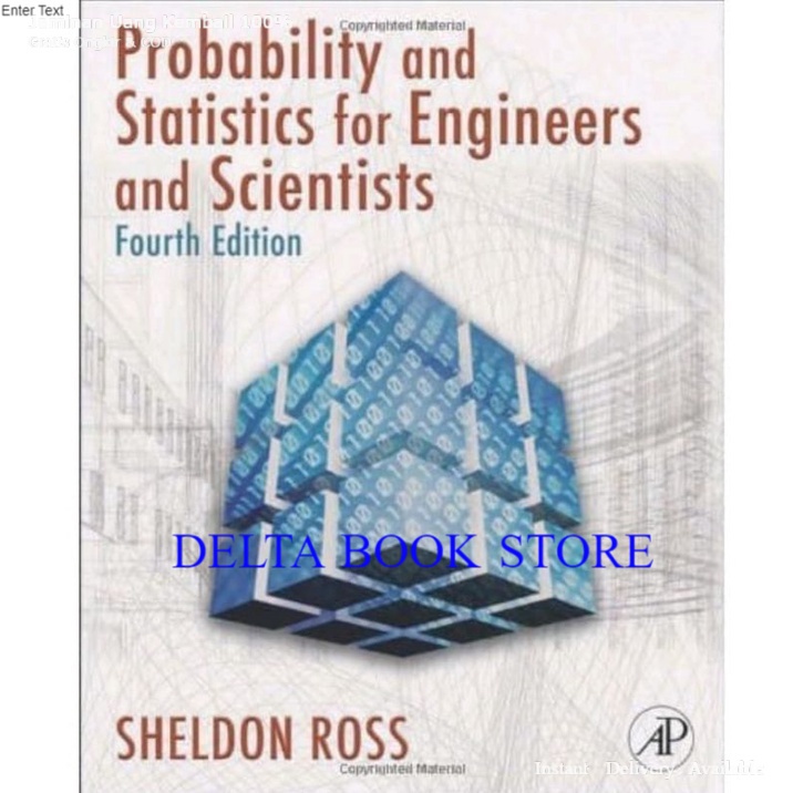 Jual Probability And Statistics For Engineers And Scientists 4th 4e 4 ...