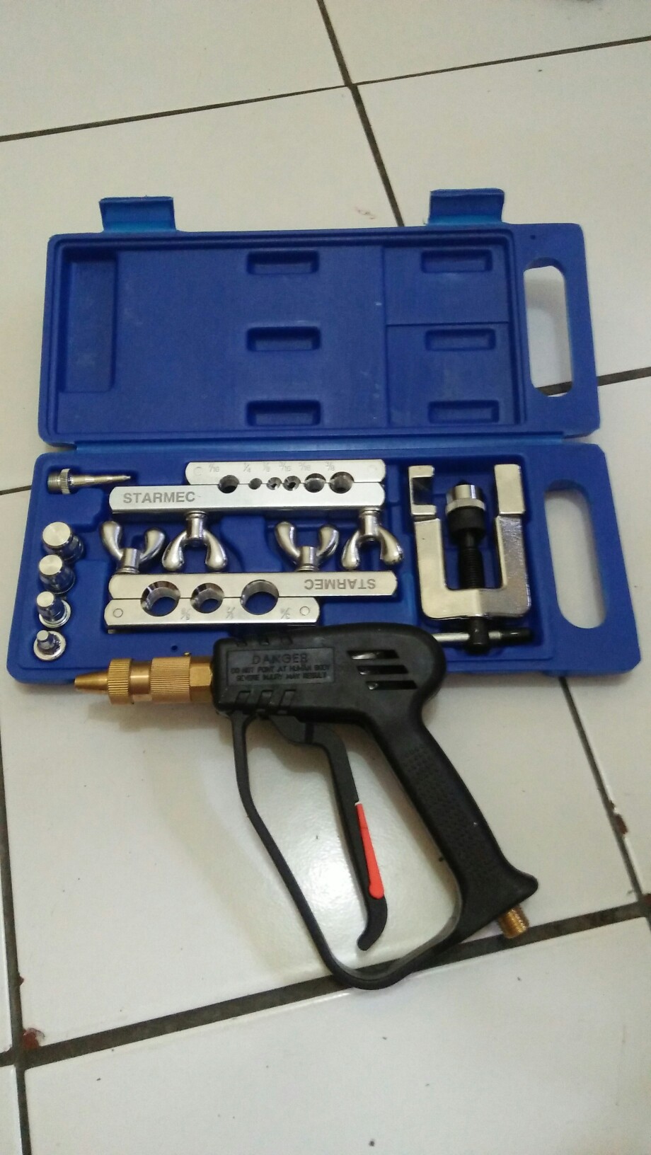 Nosel Steam Ac Gun Steam Puyer Jet Cleaner Hitam