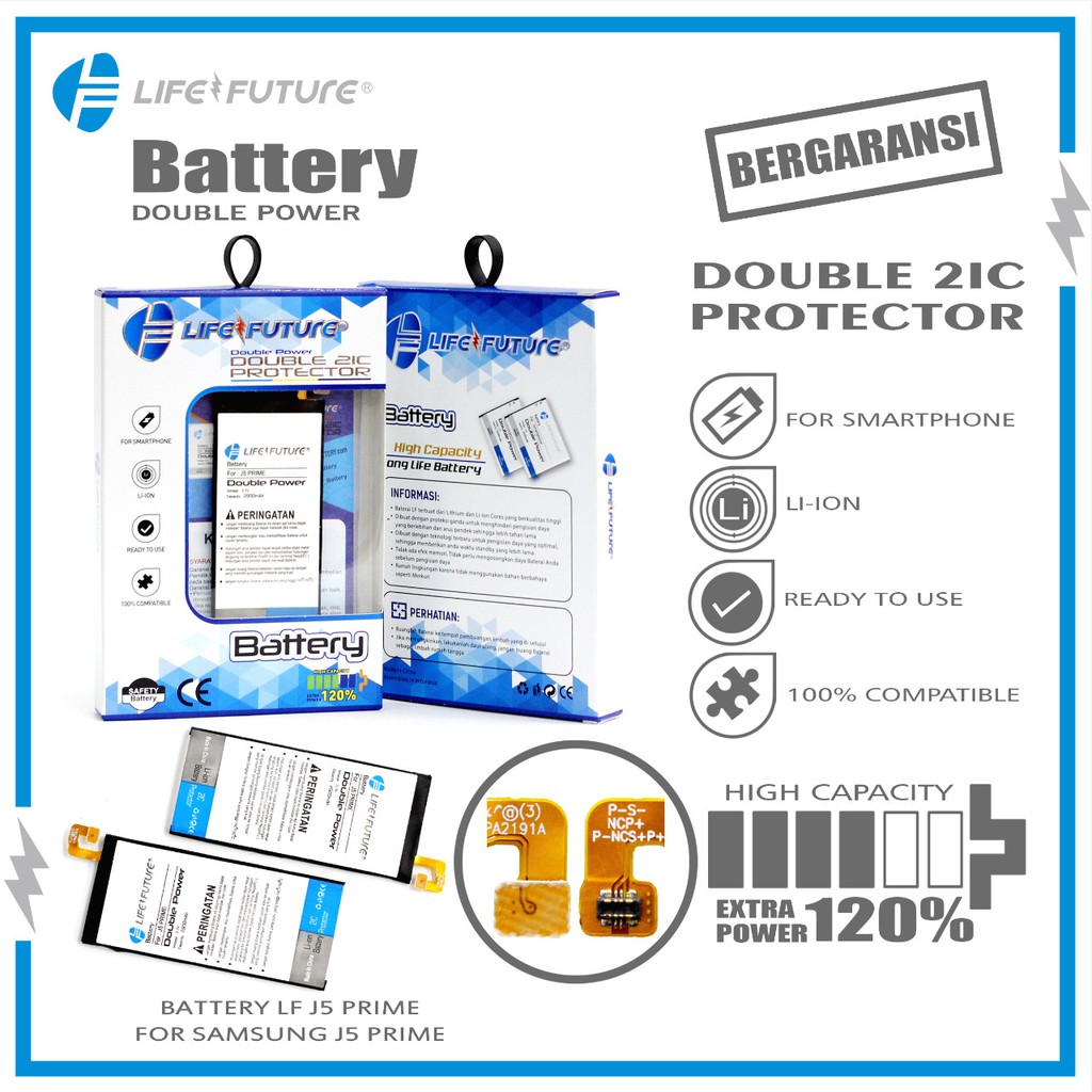 BATERAI SAMSUNG J5 PRIME DOUBLE POWER LIFE FUTURE