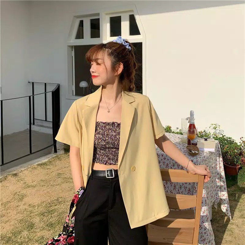 Tq88indonesia Baju Blazer Wanita Terbaru / Blazer Solid / Baju Luaran Wanita / Outer Cewek