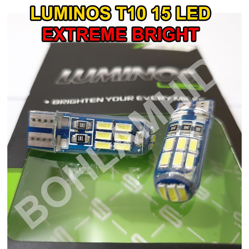Lampu LED Senja VIXION LED (putih) LUMINOS T10 15 LED Kota / Kecil-1