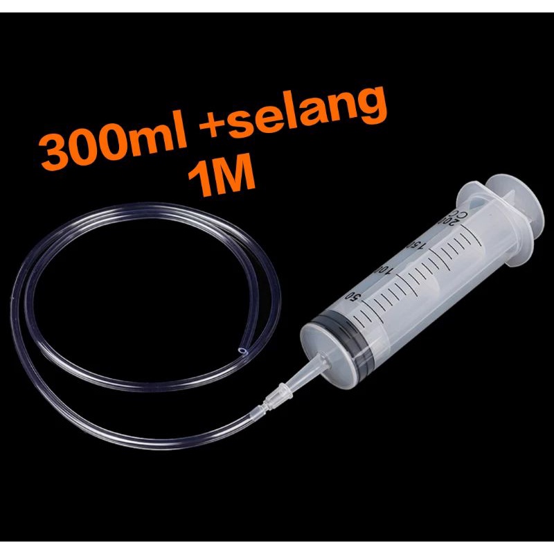 suntikan besar jumbo spuit kue LARGE syringe spuit KAPASITAS BESAR 300 CC bukan 50 ml 100ml 150cc 200cc 500ml plus selang 1 M3