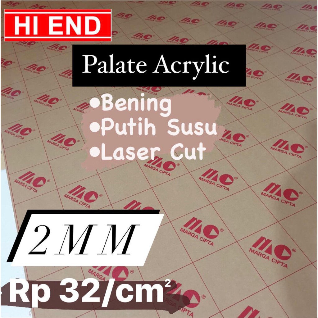 

Acrylic 2mm potongan custom akrilik laser cut / MERK MARGA CIPTA