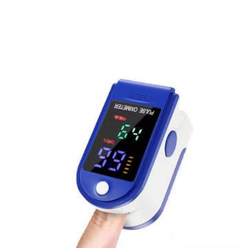 Finger Oximeter Alat Monitor detak jantung kadar oksigen digital jari oxymeter tes covid medis