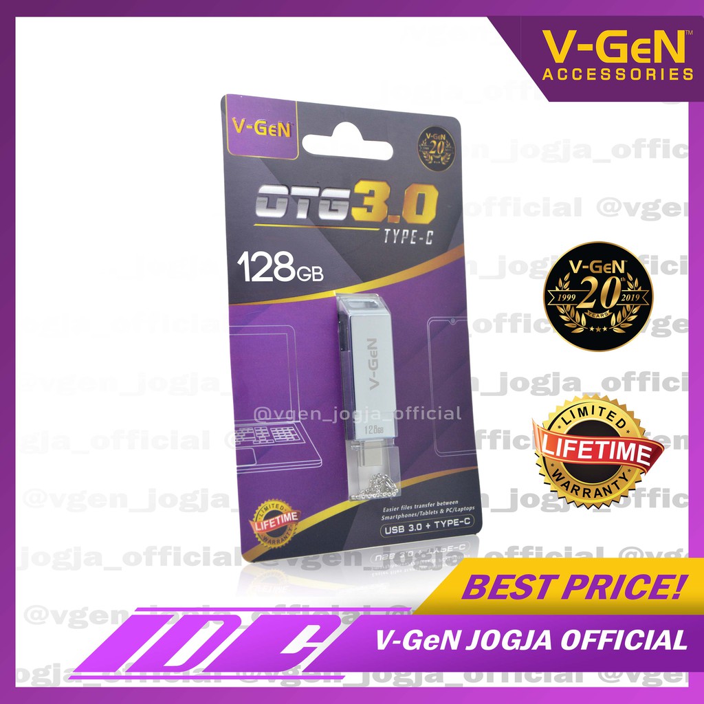 OTG FLASHDRIVE V-GEN 16GB - 256GB (USB OTG VGEN TYPE-C)