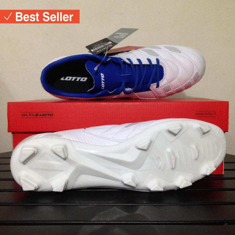 Sepatu Olahraga murah Harga Terjangkau / Sepatu Bola Lotto Squadra FG White Dawn Blue L01010012