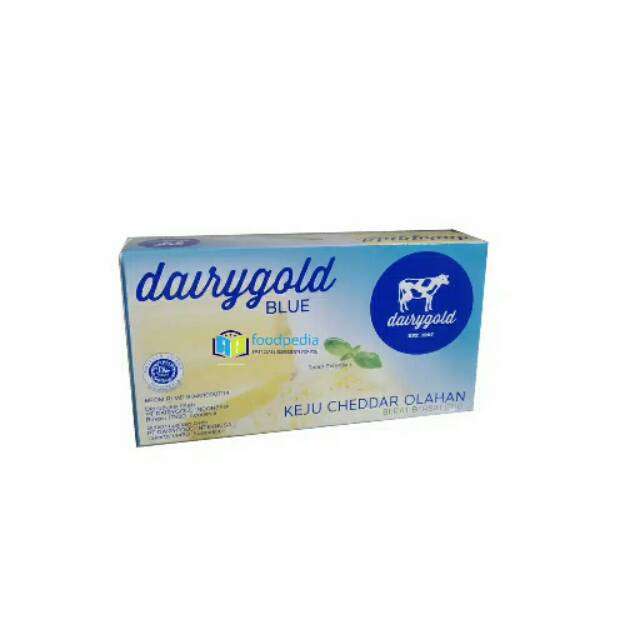 

Keju Cheddar DairyGold 170 GR / Cheese Dairy Gold Blue Parut Halal
