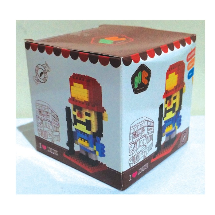 Lego Nano Block besar London Soldier Red / lego murah / nano block mur