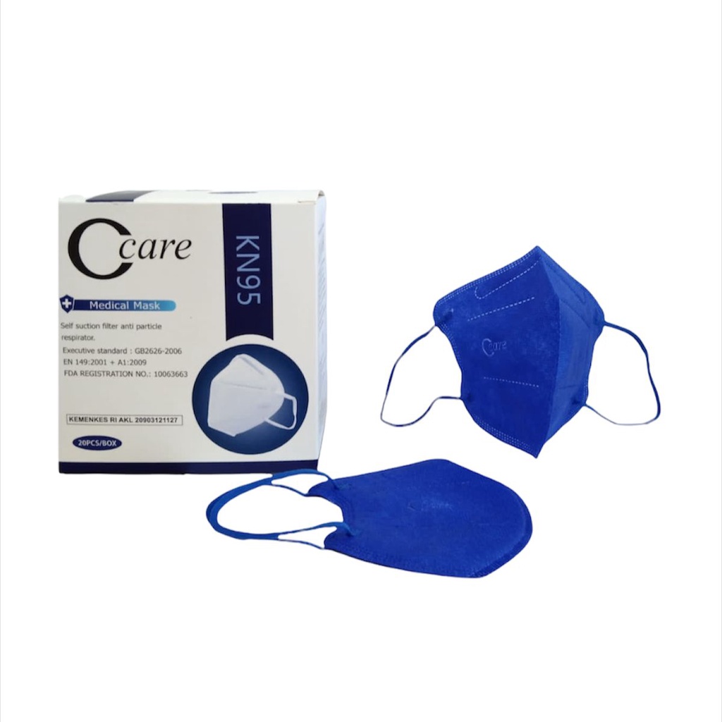 [MH] Masker Duckbill KN95 C-care Pro 5 Ply Isi 20 Pcs + Box