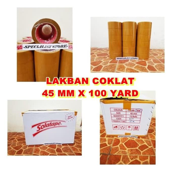 

BARU LAKBAN COKLAT 45 MM X 100 YARD X 45 MICRON BUKU ALAT TULIS STATIONERY