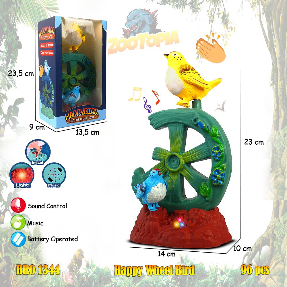 PROMO BRO1344 OTB193 OTB194 BRO1261 ​Burung Sangkar Berkicau Pohon Mainan Anak Hewan Binatang ZOOTOPIA