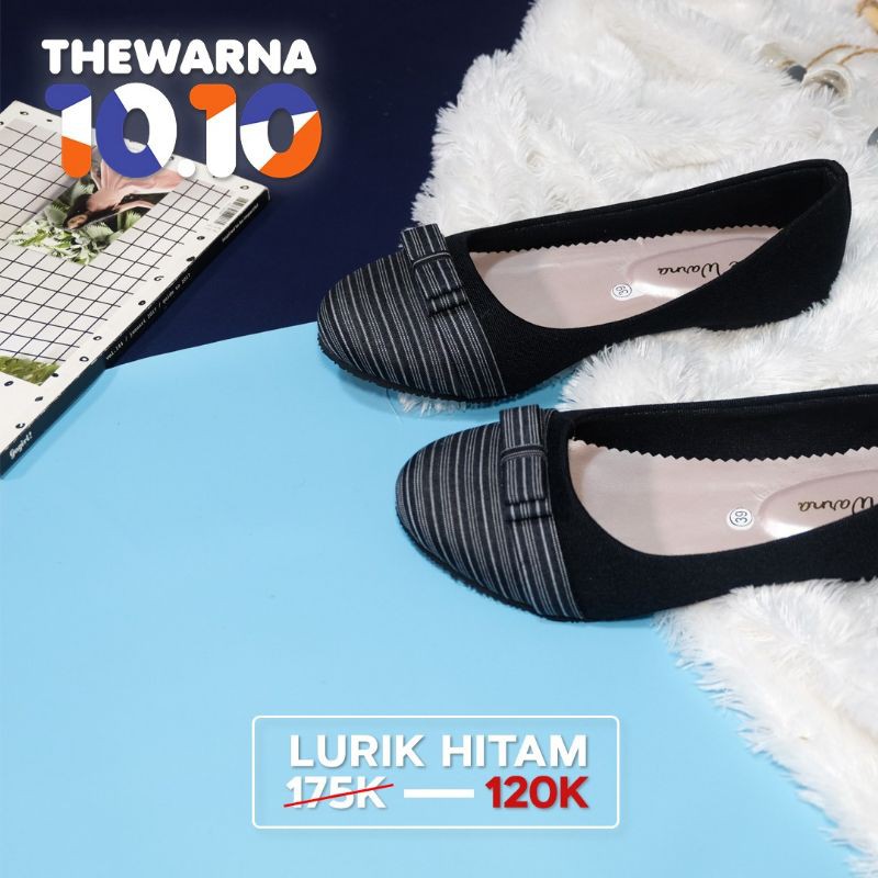 Sepatu Wanita Etnik Handmade Lurik Series (Lurik Hitam/Biru/Pink/Sky Blue) dari The Warna