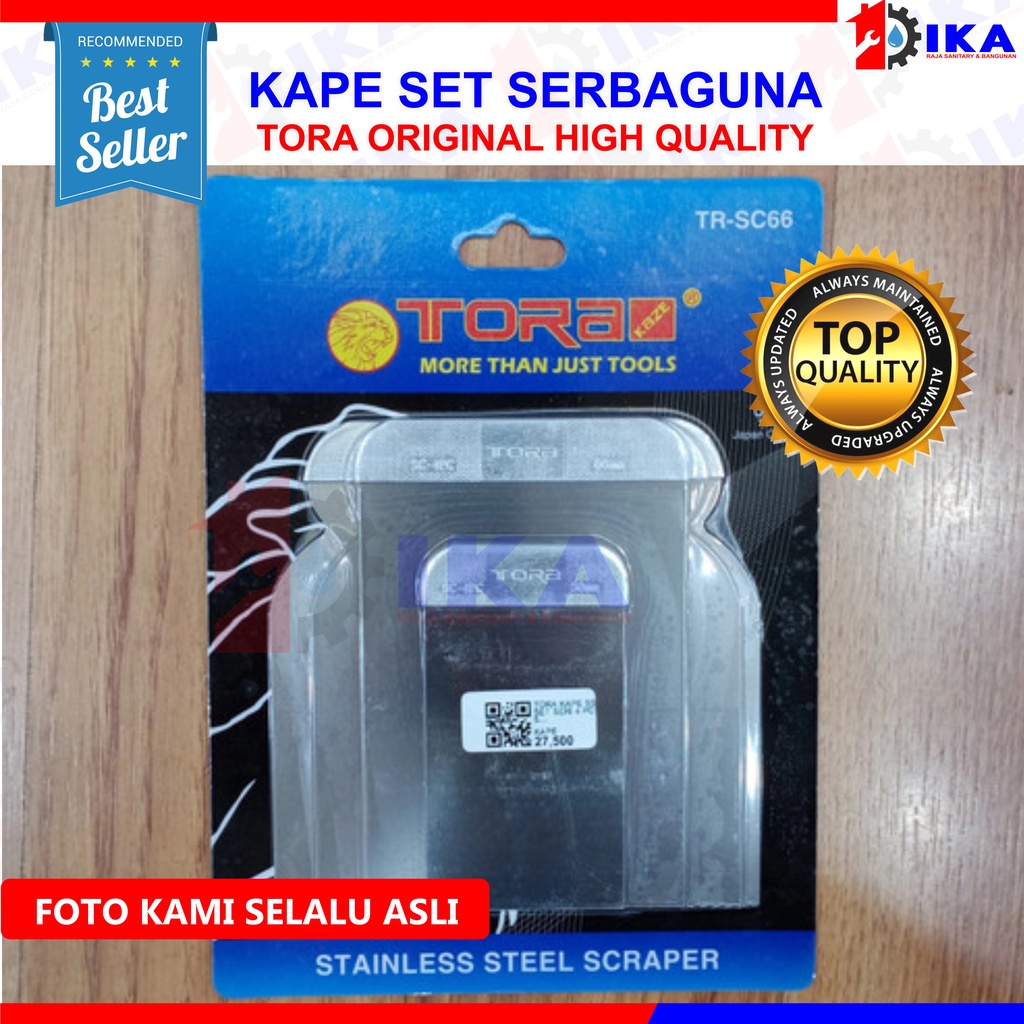 Kape Set l Kape Plat l Skrap l Scrap Murah ( BRAND TORA ORIGINAL 100%) 1 SET ISI 4PCS ( 5-8-10-12CM)