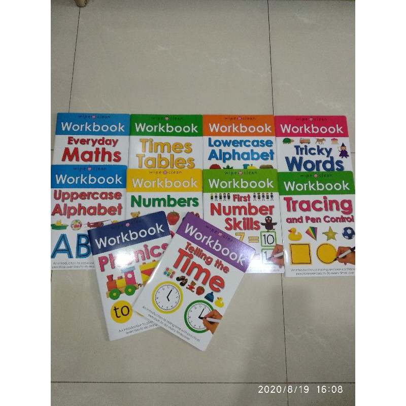 Priddy Books Wipe & Clean Workbooks