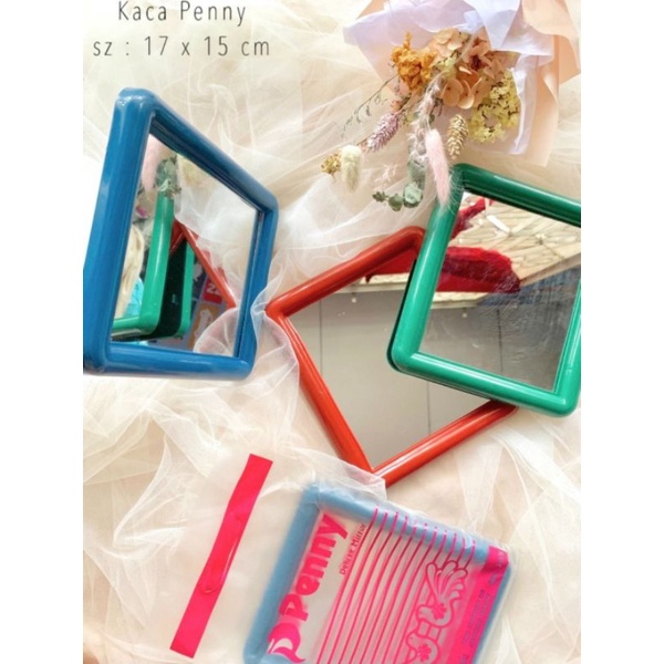 CERMIN KACA HIAS DUDUK UK 14×16 CM