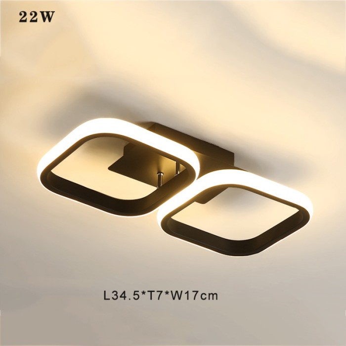 3 Warna Lampu Plafon LED Lampu Hias Rumah Ruang Tamu Kamar Minimalis - 2