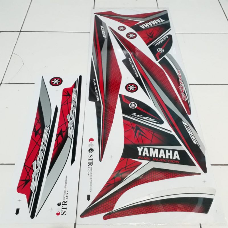 striping sticker variasi Jupiter MX new  Lc  exciter warna merah,biru,gold,kuning