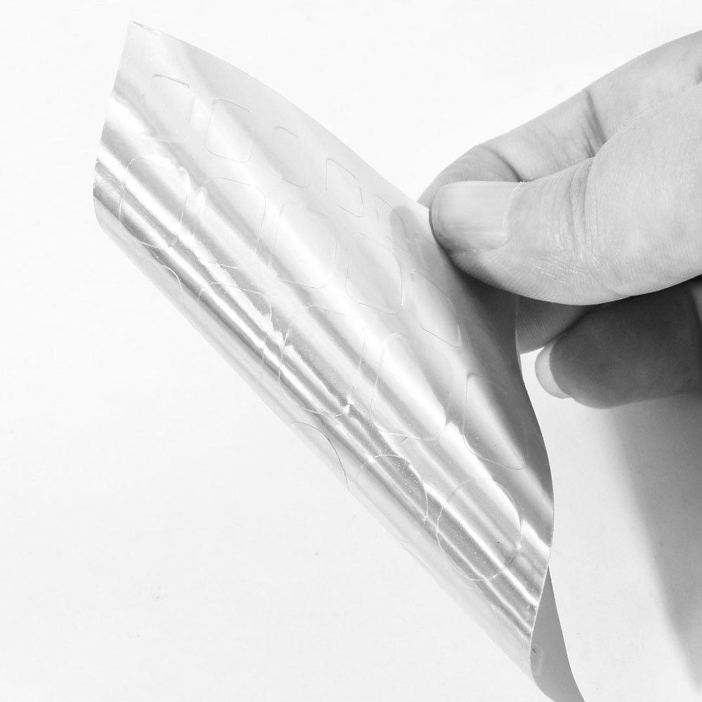 AUGUSTINA Agustina Aurora Nail Foils Heart Colorful Self-Adhesive Nail Art Dekorasi Bulat Sparkling Cellophane Paper