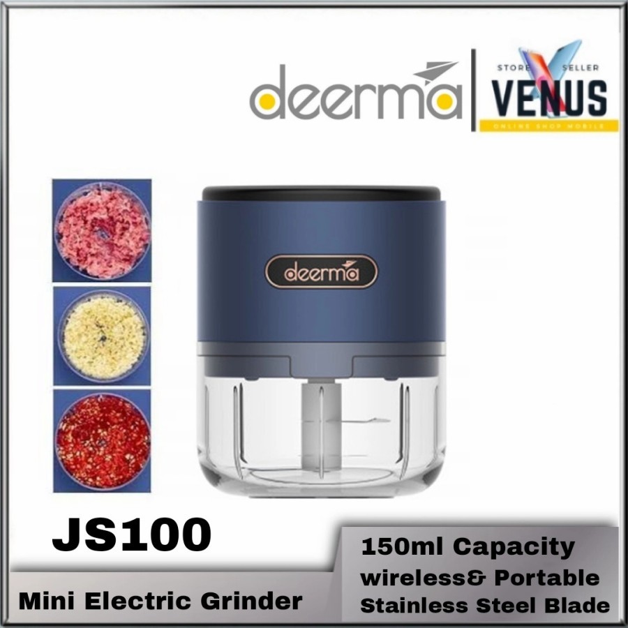 Deerma Mini Garlic Stimer Electronic Blender Dapur - Mixer JS100