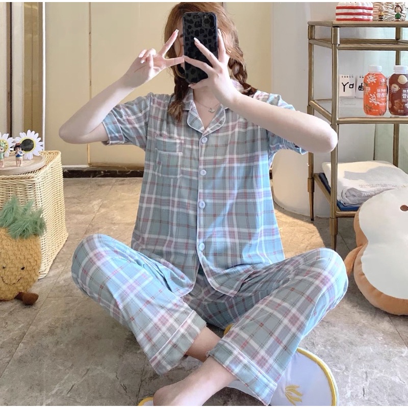 JC Piyama Set CP import / Piyama wanita CP / Piyama wanita Import murah-Square New Tosca CP