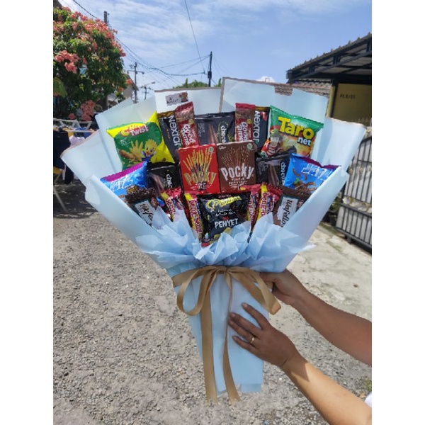 

buket snack premium besar wisuda | Snack bouquet premium graduation anniversary