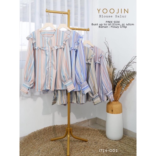 Arlien Ruffle Stripe Blouse