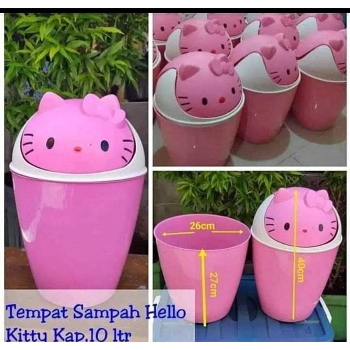 TEMPAT SAMPAH KARAKTER - TEMPAT SAMPAH HELLO KITTY DAN PANDA