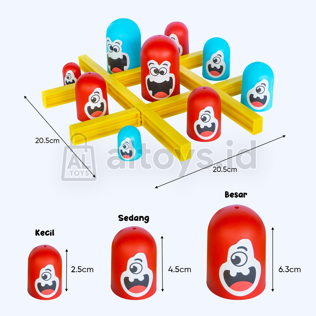 Mainan Board Game Gobblet Gobblers Tic Tac Toe Mainan Edukasi Anak SS1566