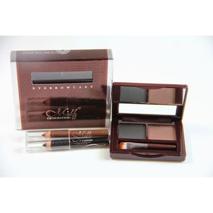 menow generation II eyebrow cake / pensil alis 2 / new Mn eyebrow
