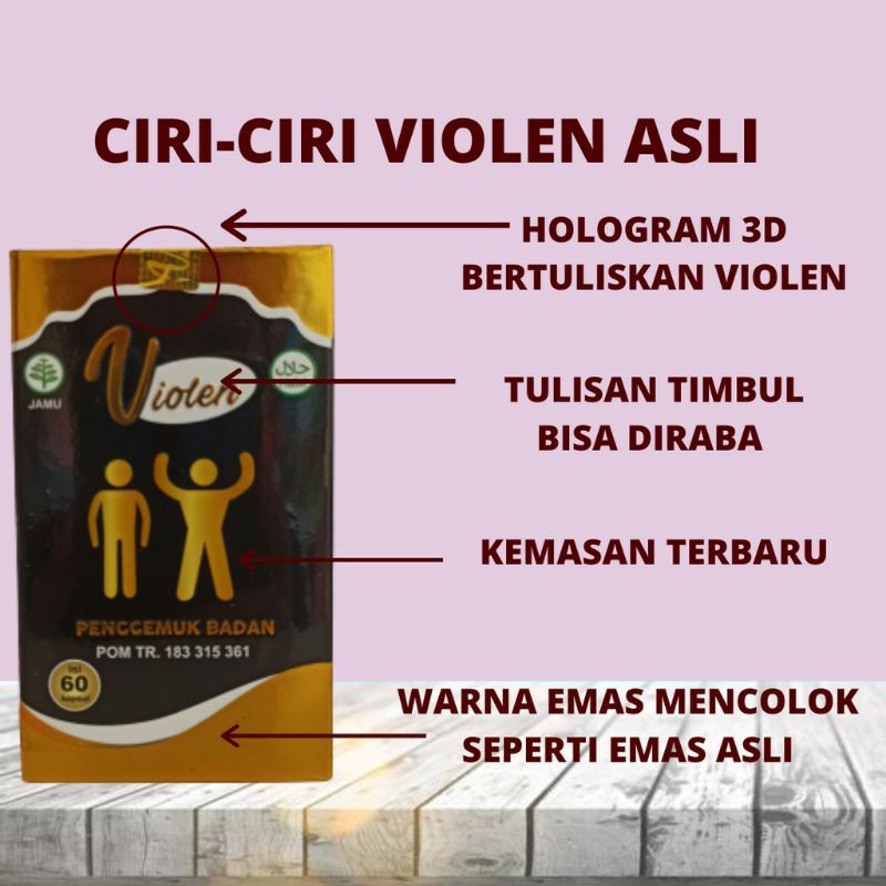 Violen Vitamin Penggemuk Badan Herbal Original