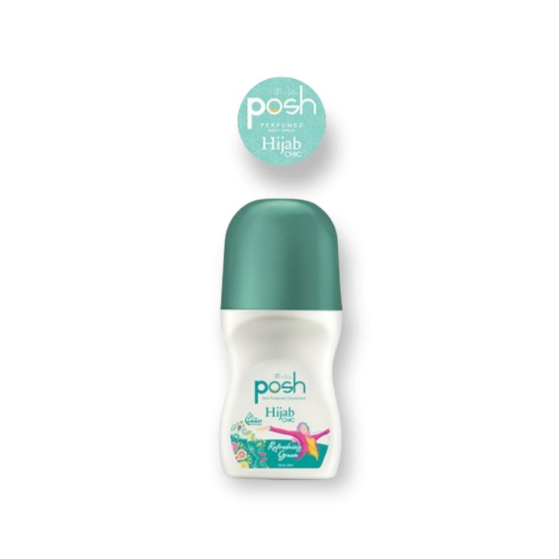 Posh Hijab Chic Deodoran Roll On Refreshing Green 50mL