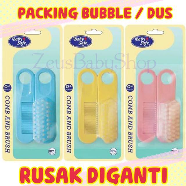 Sisir dan sikat bayi Baby Safe BD195 Comb and Brush sisir