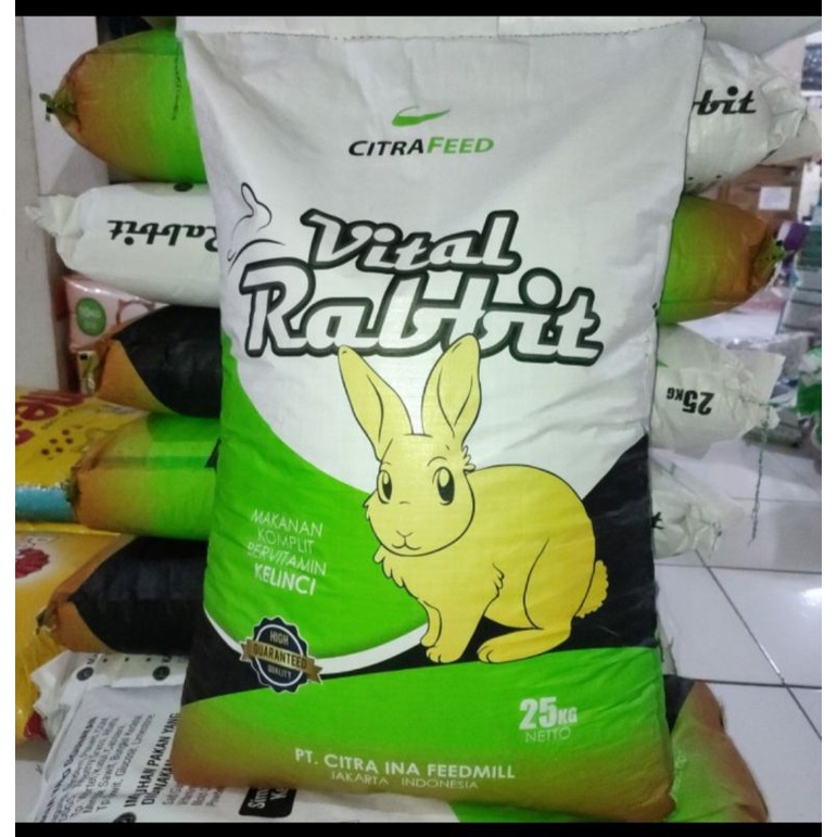 GRAB/GOJEK VITAL RABBIT 25KG/ MAKANAN KELINCI